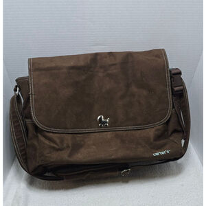 Women's Carter's Brown Baby Bag Diaper Bag with Blue Polka Dots One Size
